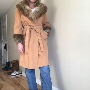 Vintage Wool & Fur Penny Lane Jacket